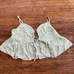 Green floral top from cider.